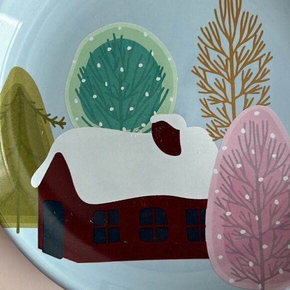 Harry & David Set of 3 Winter Scenes Plates - Picture 10 of 10